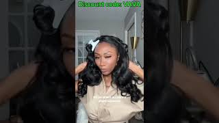 Easy Glueless Half Wig Installation amp Hair Care Maintanance [upl. by Teagan]