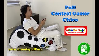 Descansa en un sillón Puff Control Gamer Chico adquiérelo en wwwmundiopuffmx mundopuffmexico [upl. by Nnylyaj]