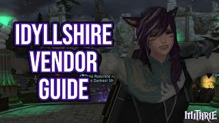 FFXIV 30 0725 Idyllshire Vendor Guide [upl. by Wettam]