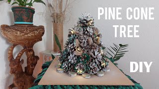 DIY  Pine cone tree  EASY tutorial [upl. by Sivek]