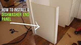 How to Install a Dishwasher End Panel  Step by Step Guide [upl. by Elburr]