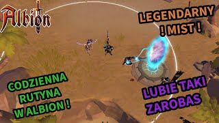 Albion Online  DZIENNA RUTYNA  LEGENDARNY MIST  ILE SIĘ ZAROBI [upl. by Ahs]