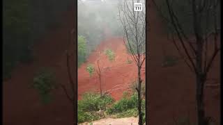 Massive landslip in Kerala caught on camera [upl. by Assele]