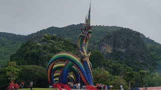 Wat Tham Chaeng  Large Naga Statue in Chaam Thailand 2023 [upl. by Refotsirhc866]