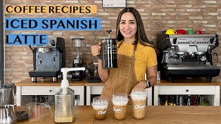 HOW TO MAKE ICED SPANISH LATTE USING FRENCH PRESS OR COLD BREW [upl. by Kirsti66]