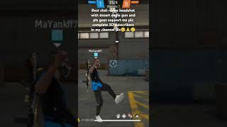 Best short range headshot😧😱 with desert eagle gun and pls subscribe my channel🙏🥺freefireshorts [upl. by Sigler]