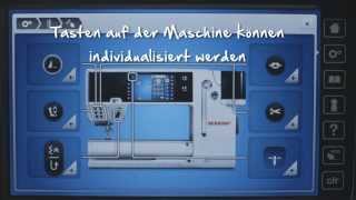 BERNINA 880 Erste Schritte einfädeln und Nähvorbereitung [upl. by Enom]