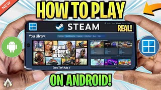 🔥 How To Run Steam On Android amp Play Steam PC Games Winlator Windows Emulator [upl. by Anirtap]