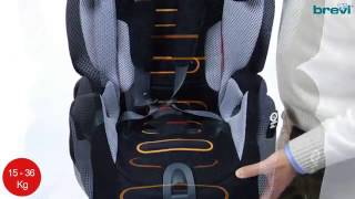 Brevi Kindersitz Tao bfix Isofix 936 kg Gruppe 1 2 3 [upl. by Kimble]