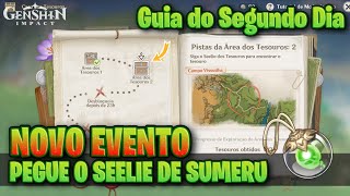 Guia do Novo Evento Caça aos Tesouros Dia 2  Mini Seelie de Sumeru GENSHIN IMPACT 30 [upl. by Amitie]