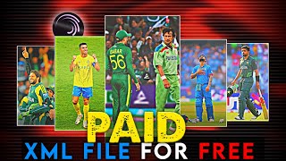 High Premium Xml file for cricket videos 🔥  Alight motion 😍  link in description 🔗  link 🔐 [upl. by Mathias]