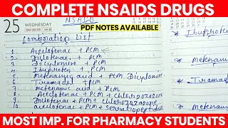 non steroidal anti inflammatory drug pharmacology 💊💊💉 NSAID Nursing  Pharmacy MEDICAREHELPER [upl. by Mrots]