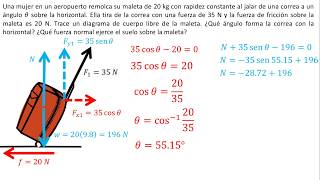 Física  Fuerza de fricción  Ejemplo 4 [upl. by Eelsnia]