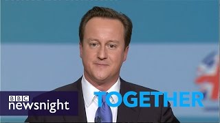 10 years of Cameron conference perorations  Newsnight [upl. by West]