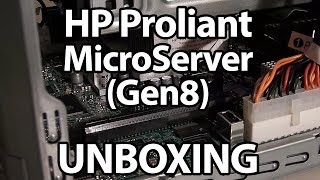 HP Proliant MicroServer Gen8 UnboxingUncasing [upl. by Swee]