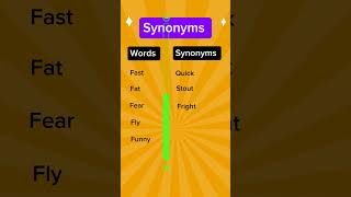 Synonyms synonyms english [upl. by Venetia]