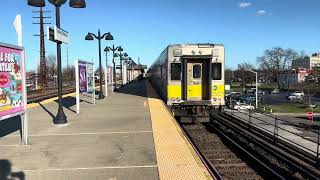 LIRR Diesel action on the Atlantic Branch at Valley Stream M7 wrong railing clip as well [upl. by Bullion]