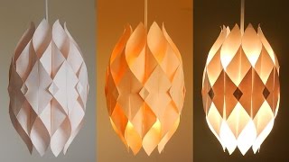 DIY lamp Eternal flame  learn how to make a paper lampshadelantern  EzyCraft [upl. by Ciapas]