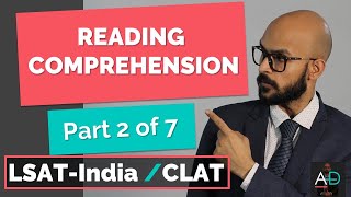 Reading Comprehension for LSATIndia 2022  Part 2 of 7  June 2022  Prof Ankit Dhotrekar [upl. by Ikkin]