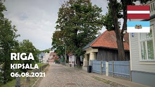 Riga Latvia Walking on the Kipsala island 4K [upl. by Fording426]