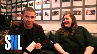 TwoWay QampA Nick Jonas and Aidy Bryant [upl. by Eet]