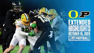 Oregon at Purdue  Extended Highlights  Big Ten Football  10182024 [upl. by Ayardna]