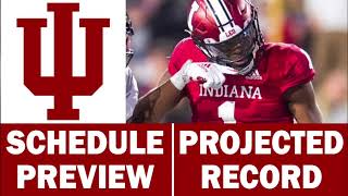 Indiana Football 2024 Schedule Preview amp Record Projection [upl. by Wemolohtrab747]