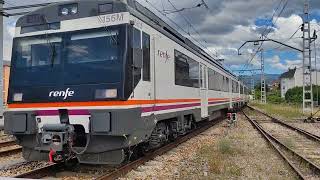 Regional Express UT 470156 realizando maniobras en la estación de Ponferrada León [upl. by Ardnauqal]