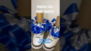 Making tutu ruffle anklet socks 💙 Full video uploaded on my channel ✨ [upl. by Humbert30]