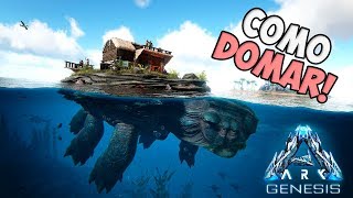 COMO DOMAR  HOW TO TAME MEGACHELON  ARK GENESIS [upl. by Aduh]