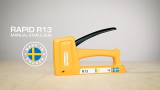 Rapid R13 Staple Gun  Explainer video [upl. by Rex]