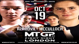 Emilia Azarova vs Molly Mc´Culloch PrelimsMTGP x BXGP Fight Night 9019102024London [upl. by Aronson]