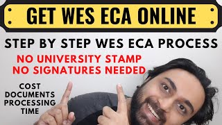 How to Send ECA Documents to WES For Canada PR Online  How to Apply For WES ECA Online [upl. by Sunshine]