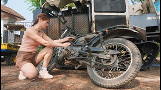 Genius girl Completely restore an abandoned offroad motorbike to a new state🛠🛠🛠 [upl. by Murage]