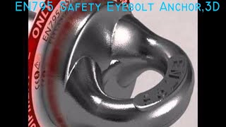 3D Model EN795 Safety Eyebolt Anchor Review [upl. by Guy991]