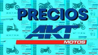 PRECIOS de todas las motos AKT 2021  🔥Precios actualizados🔥 [upl. by Aidne664]