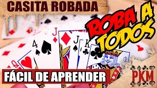 Como jugar casita robada  Juegos de cartas [upl. by Atikihc]