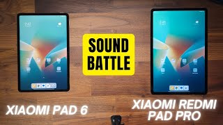 Xiaomi Pad 6 vs Xiaomi Redmi Pad Pro  Sound Test [upl. by Mayman]