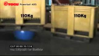 Platztest burst and puncture proof test TOGU Powerball ABS vs herkömmlicher Gymnastikball [upl. by Hedges469]