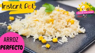 ARROZ BLANCO PERFECTO en INSTANT POT  Como hacer ARROZ en Olla Electrica [upl. by Anev]