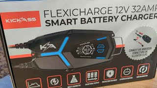 Kick Ass 32amp Battery Charger Unboxing amp In Depth Review [upl. by Anavas557]