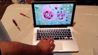 Apple 2009 MacBook Pro Touchpad replacement [upl. by Odrawde]