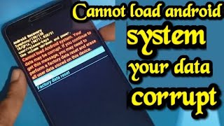 Cannot Load Android System  Fixed  Phone is Stuck in a Reboot Loop  Fixed  Blue Z Buck [upl. by Rocky]