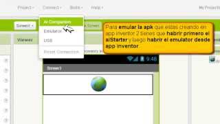 Como activar el emulator de App Inventor 2  aiStarter [upl. by Galatia235]