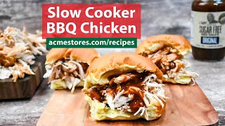 Slow Cooker BBQ Chicken recipe [upl. by Haron]