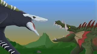 Skull Crawler vs Lizzie  EPIC BATTLE  MonterVerse vs Rampage [upl. by Akfir]