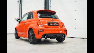 Abarth 500595695 Cobra Sport Exhaust  Venom Race Rear Axle Back Exhaust Sound [upl. by Cristine]