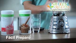 Comprar Shake Herbalife Chocolate Cremoso e Morango Cremoso shakesereceitascombr [upl. by Leban]