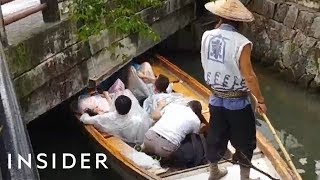 Duck Under Bridges On A Boat Tour In Japans City of Water [upl. by Hinch262]