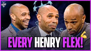 When Henry talks the world listens 👑  EVERY Thierry Henry onscreen flex 💪 [upl. by Lamphere]